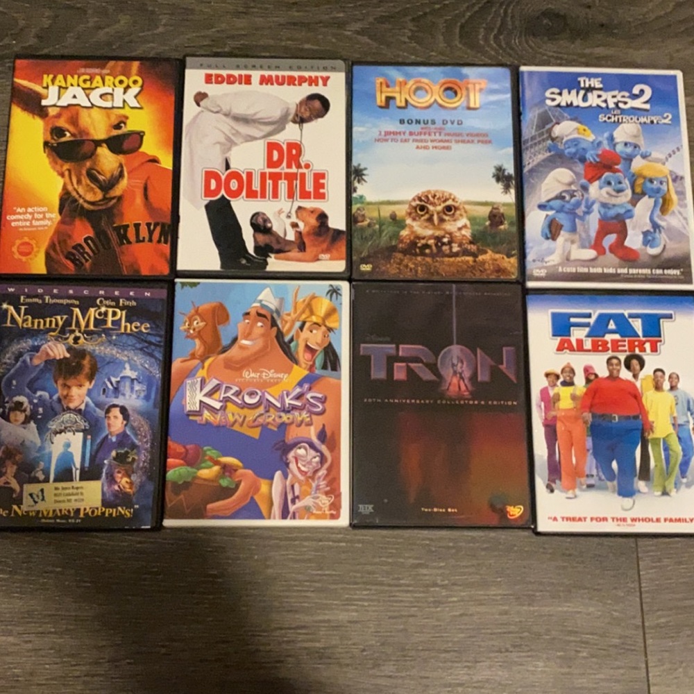 8 movie dvd bundle